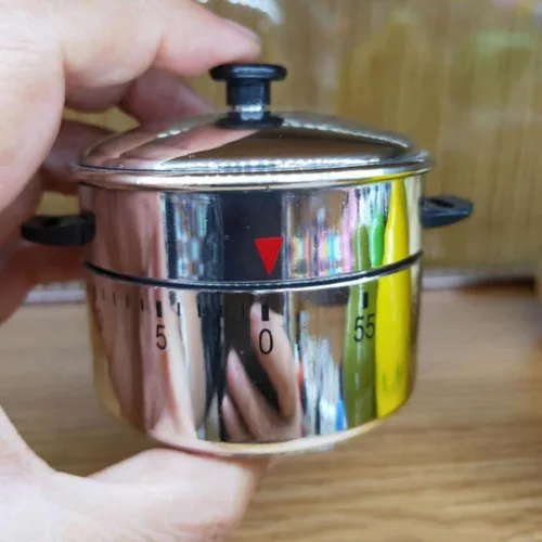 Vista 5 de Temporizador de cocina mecánico para cocinar, temporizadores manuales de 60 minutos con alarma fuerte, no requiere baterías, ideal para alimentos