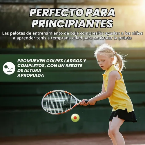 Vista 3 de Tourna Orange Dot - Pelotas de tenis de baja compresión