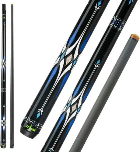 Vista 21 de CRICAL Carbon Fiber Pool Cue, Low Deflection Billiards Cue Stick VP largo negro
