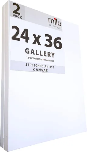 Vista 17 de milo Lienzo estirado para artista, 18 x 24 pulgadas, paquete de 4, perfil de galería de 1.5 pulgadas de grosor, lienzos grandes imprimados de 11