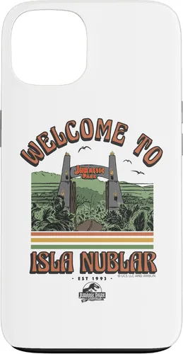 Vista 7 de Funda para iPhone 12 mini Jurassic Park Welcome to Isla Nublar