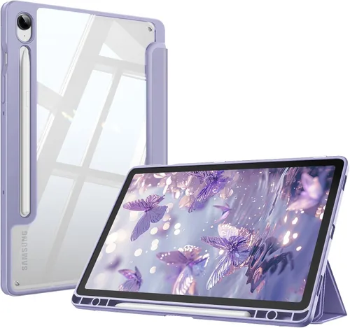 Vista 14 de Fintie Funda transparente para Samsung Galaxy Tab S10 Lite/S10 FE/S9 FE Negro