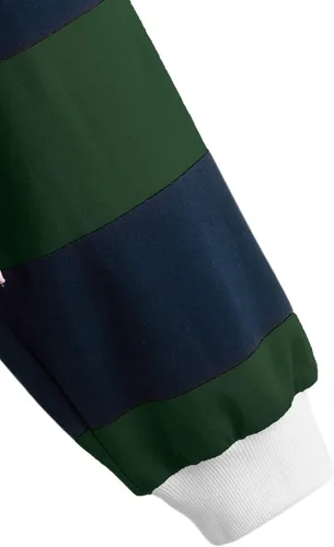 Vista 4 de Remidoo Sudadera corta de manga larga con cuello medio botón para mujer