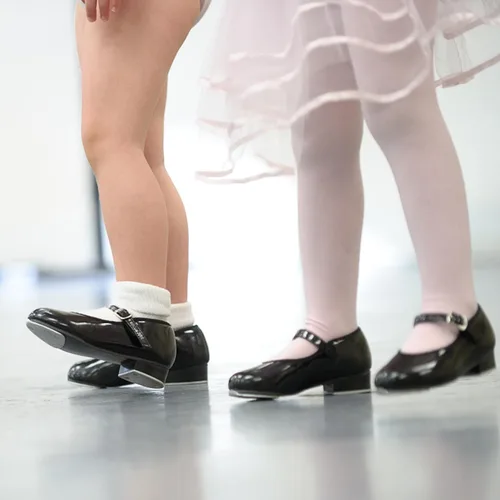 Vista 8 de Stelle Tap Shoes for Girls Boys PU Leather Black Non-Slip Dance Shoes for ToddlerLittle KidBig Kid