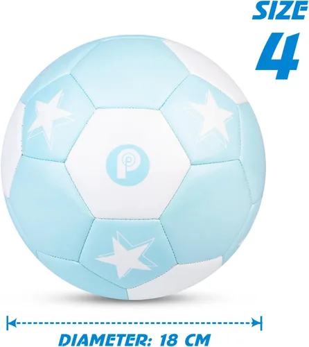 Vista 3 de Picador Balón de fútbol tamaño 4, pelotas de fútbol para niños, niñas, jóvenes, niños, entrenamiento, escuela, interiores y exteriores, pelota