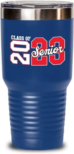 Vista 6 de Class Of 2023 - Taza para personas mayores de 2023, regalos para hijo o hija de secundaria, para niñas y niños, para él y ella, de acero inoxidable