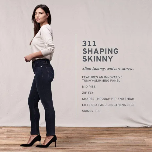 Vista 4 de Levi's Jeans ajustados 311 para mujer (estándar y más)