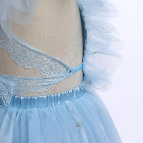 Vista 5 de Vestido para sesión de fotos de fiesta de cumpleaños con espalda descubierta para bebé, niña, mariposa, fresa, volantes, princesa, pastel, fiesta