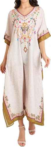 Vista 5 de Miss Lavish London Vestidos caftán para mujer, S-3XL, talla regular a extragrande