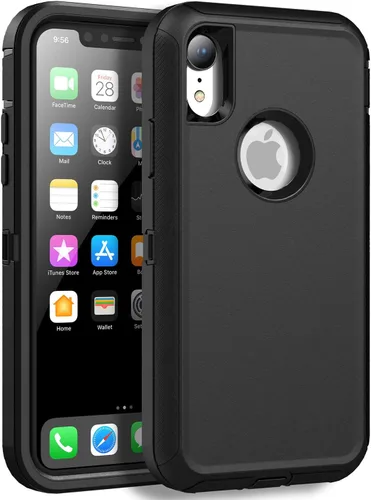 Vista 10 de MXX Compatible con iPhone XR, 3 capas súper protectoras, cuerpo resistente, resistente, a prueba de golpes y polvo, diseñada para Apple Xr funda