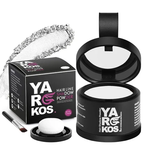 Vista 14 de Polvo de sombra de línea de cabello, gris oscuro, polvo de retoque de raíz para cubrir instantáneamente el cabello gris, cobertura de raíces