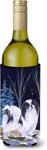 Vista 74 de Caroline's Treasures SS8447CC Starry Night English Bulldog - Enfriador para latas o botellas, lavable, funda plegable con aislamiento para bebidas