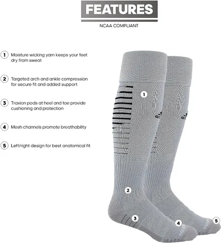 Vista 2 de adidas womens Team Speed 2 Soccer Socks (1-pair)