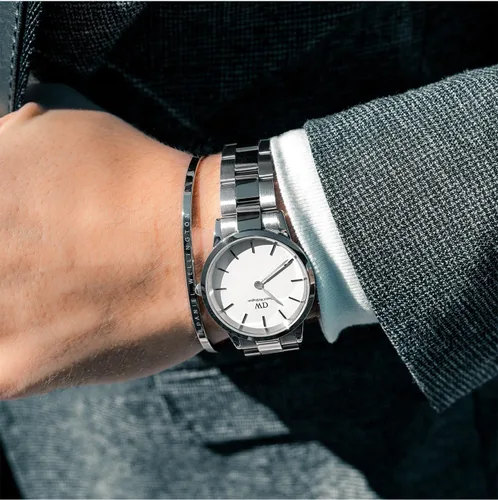 Vista 2 de Daniel Wellington Iconic Link Reloj pulsera de eslabones de oro rosa o plata