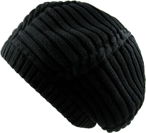 Vista 19 de RW Gorro de punto acanalado clásico Rasta 100% algodón
