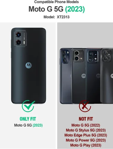 Vista 2 de Poetic Revolution - Funda para Motorola Moto G 5G 2023 [no para la versión 2022], [probada contra caídas de grado militar de 20 pies], funda