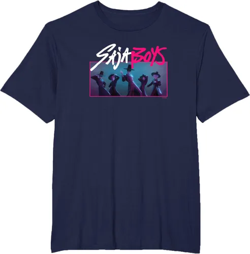 Vista 52 de Camiseta Oficial de KPop Demon Hunters Saja para Niños Negro