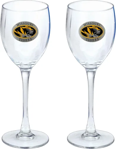 Vista 28 de Heritage Pewter Copas de vidrio de Arkansas, juego de 2, copas de vino de copa de 12 onzas, vidrio de peltre elaborado por expertos