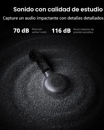 Vista 4 de Micrófono inalámbrico Hollyland Lark M2S Combo (RX de cámara + RX USB-C + cable Lightning) para iPhone/cámara/Android/PC, clip de titanio