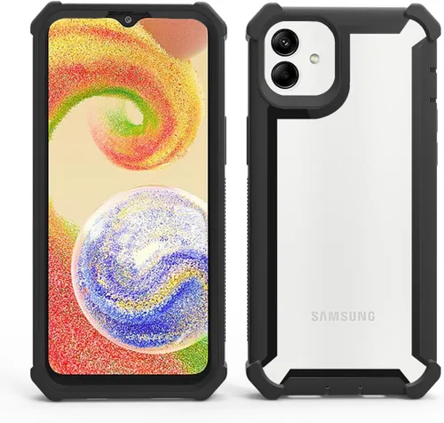 Vista 5 de Asuwish Funda de teléfono para Samsung Galaxy A04e, resistente, a prueba de golpes, dura, a prueba de caídas, cuerpo completo, resistente, híbrida