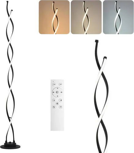 Vista 7 de Lámpara de pie, lámparas de pie LED modernas para sala de estar, 2500LM-40W, lámparas para sala de estar, lámpara de pie regulable con control