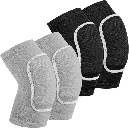 Vista 8 de 2 pares de coderas deportivas de voleibol deportivas transpirables con soporte protector de gel de compresión para adolescentes, niñas, niños