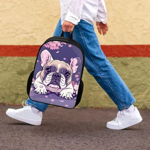 Vista 182 de HUGS IDEA Los animales frescos 3D niños escuela libro bolsa niños impresión mochilas, Baloncesto, Moderno