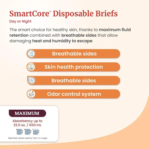 Vista 2 de Tranquility SmartCoreTM - Calzoncillos desechables con código de color para adultos (pequeño, 10 unidades)