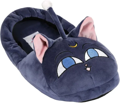 Vista 4 de Pantuflas de personajes 3D Sailor Moon Luna-P para adultos