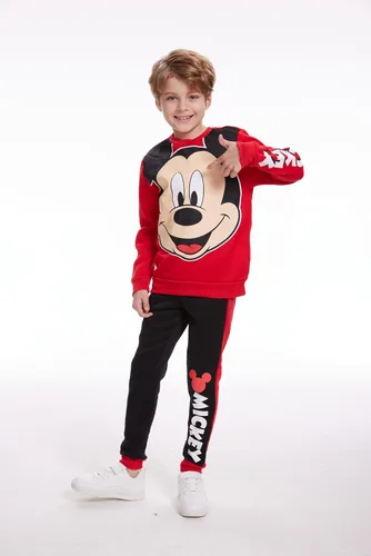 Vista 7 de Disney Mickey Mouse Conjunto de sudadera y pantalones para niños pequeños y niños de preescolar