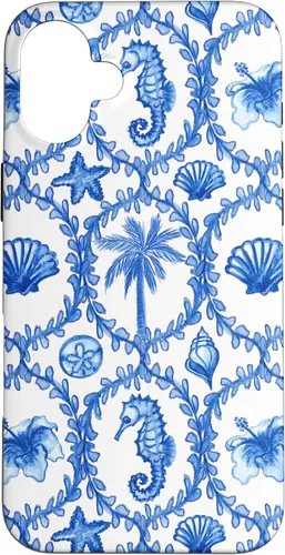Vista 23 de Funda con estampado hawaiano para iPhone 16, nieta costera, niña de coco