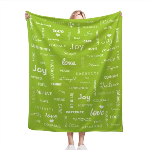 Vista 27 de Manta curativa, manta de regalo para mujeres y hombres, cálido regalo inspirador, manta de forro polar suave con energía positiva, comodidad, amor