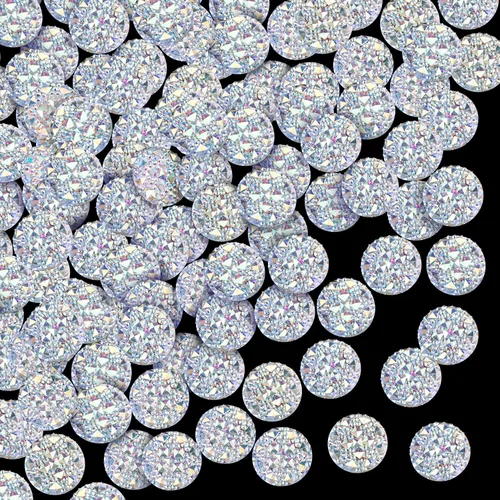 Vista 8 de OIIKI 100 piezas de diamantes de imitación transparentes para la 100 piezas AB Rainbow