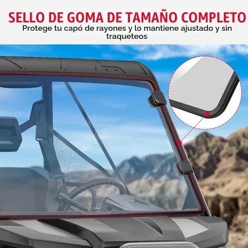 Vista 3 de KEMIMOTO Parabrisas delantero compatible con Can-Am Defender HD5/8/10