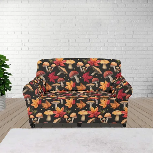 Vista 11 de Horeset Funda elástica para silla con diseño de flores hippie otoñales, funda para sofá, lavable, protección de muebles con espuma antideslizante