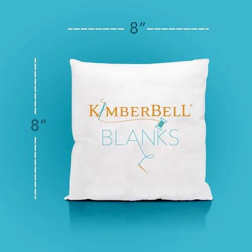 Vista 2 de Kimberbell Forma de almohada: 8" x 8", algodón de polipropileno, apto para planchar y lavable a máquina, par con compañeros de banco y almohadas