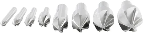 Vista 8 de Accusize Industrial Tools Avellanador de la máquina de 60 grados 6 de la flauta H.SS, 8 PC, tierra de la precisión, 0206-0010 60 Grados 6 Flauta