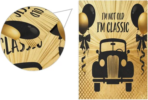 Vista 2 de Decor Retro 70s Car Gold Black outdoor flags outdoor flags banners for Outdoor decoration 28x40 double sided