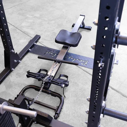 Vista 4 de Body-Solid Accesorio de remo para gimnasios en casa, accesorio de entrenamiento cardiovascular de bajo impacto para máquinas de cable, poleas
