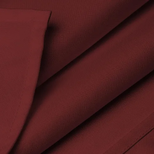 Vista 4 de Lann's Linens - Mantel rectangular de tela de poliéster de primera calidad para bodas, banquetes y restaurantes Borgoña
