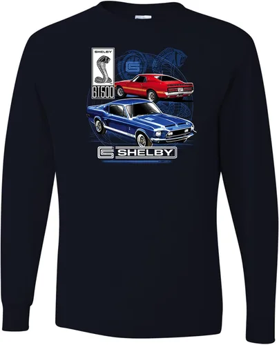 Vista 12 de Shelby '65 '66 '69 Powered by Ford Motors - Mangas largas oficiales para hombre