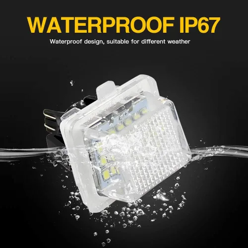 Vista 4 de Apmat - Conjunto de carcasa de lámpara de matrícula LED completa compatible con Mercedes-Benz W204 W204 5D W212 W216 W221 C E S CL Class Error