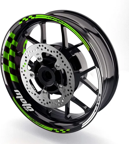 Vista 16 de MC MOTOPARTS Adhesivos para llanta de rueda 17 pulgadas Cinta adhesiva AA01 Compatible con GSX1300R GSXR1000 GSXR600 (Azul Aqua)