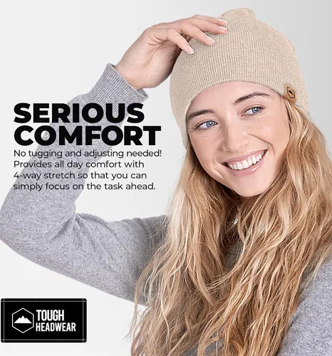 Vista 27 de Tough Headwear Daily Knit Beanie – Gorros para hombre – Sombreros de invierno para hombres y mujeres – Sombreros de punto cálidos para clima frío