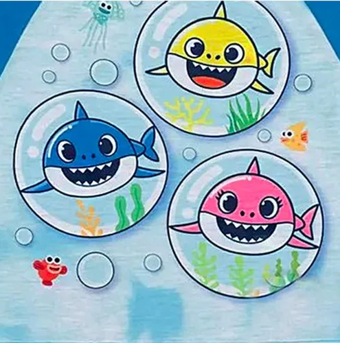 Vista 4 de Nickelodeon Conjunto de pijama de tiburón bebé para niños