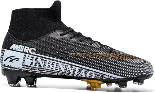 Vista 2 de Zapatos de fútbol para hombre, botas de fútbol profesionales con punta alta, para competiciónentrenamientoatletismo