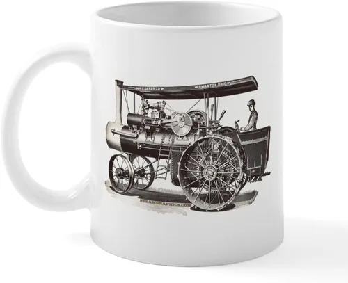 Vista 2 de CafePress Baker Steam Tractor Mug Taza de café de cerámica de 11 oz (11.0 fl oz)