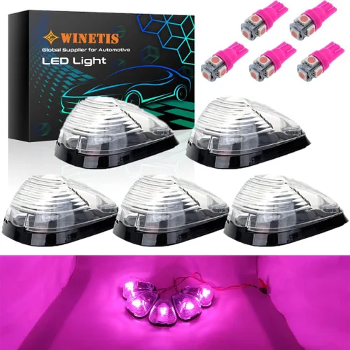 Vista 9 de Luces marcadoras transparentes para cabina de techo con 168 bombillas LED verdes, repuesto para Ford Serie F 1999-2016 Super Duty camiones y SUV