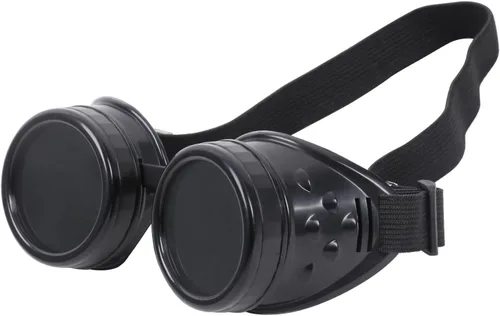 Vista 9 de Gafas vintage steampunk para cosplay, estilo punk gótico