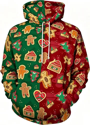 Vista 15 de Sudaderas con capucha unisex con estampado realista en 3D para hombres y mujeres Aztec01